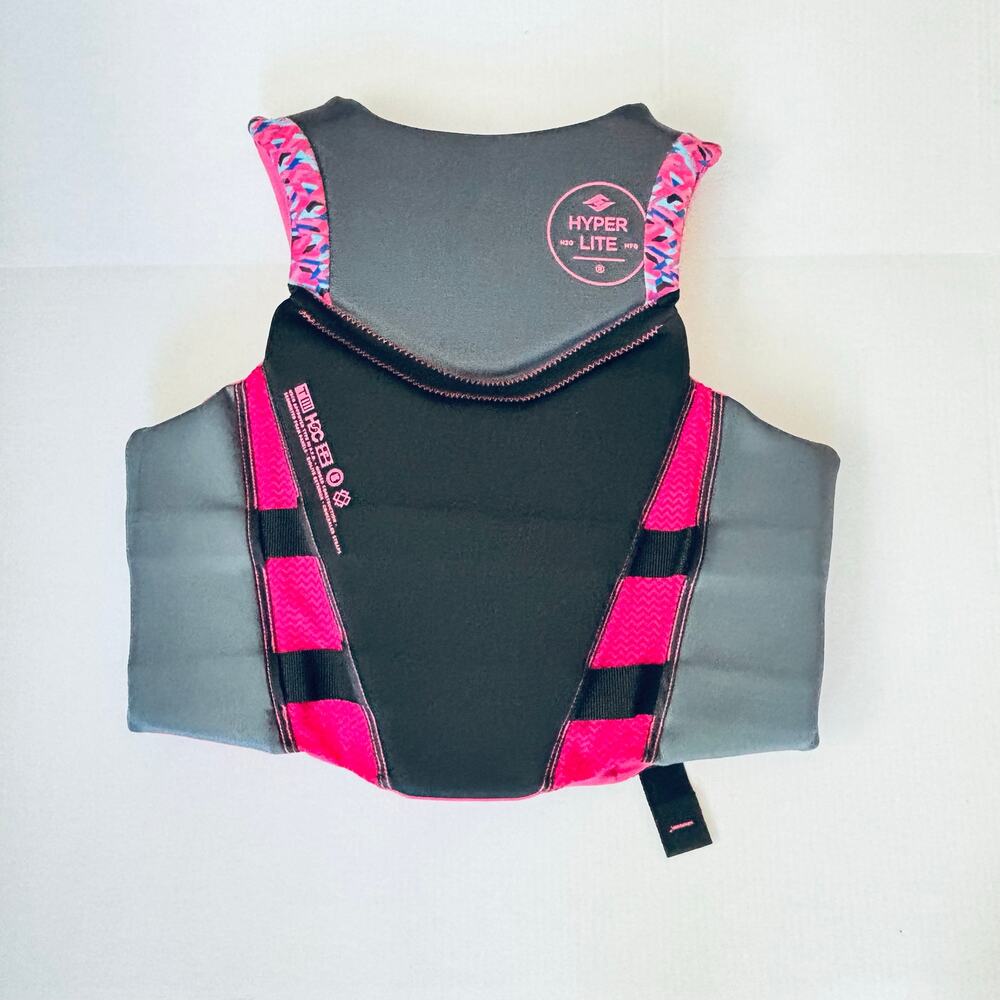 Hyperlite Women’s XL pink gray vest swimming life preserver jacket - Picture 6 of 8
